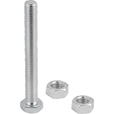 Kipp Clamping Spindle Rigid, M08, L=60, Form:A, Stainless Steel K1442.108060